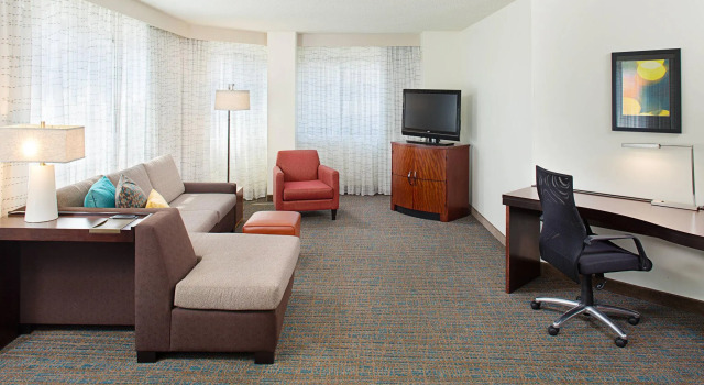 Двухместный люкс c 1 комнатой Residence Inn White Plains Westchester County