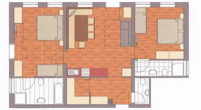 Апартаменты с 2 комнатами Appartement Tauernhof