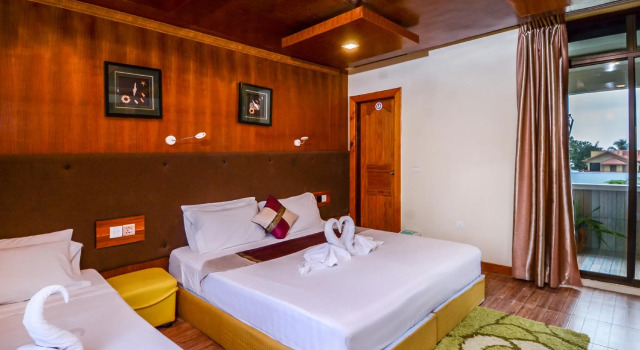 Трёхместный номер Deluxe с видом на море Summer Villa Guest House