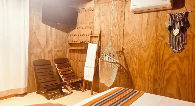 Номер Standard с видом на бассейн Hotel Cabañas y Glamping Punta Surf