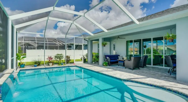 Private Pool & Patio: Waterfront Cape Coral Home