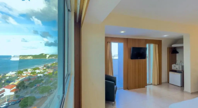 Номер Deluxe с балконом и с видом на море Praiamar Ponta Negra Hotel