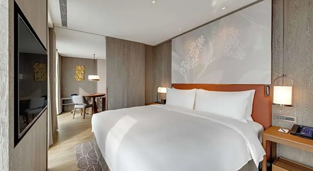 Двухместный люкс Deluxe c 1 комнатой с балконом DoubleTree by Hilton Taipei Zhongshan