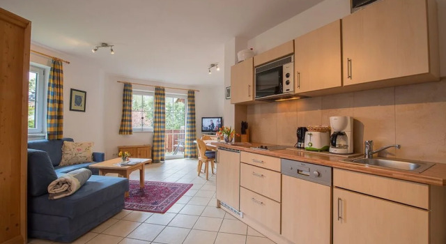 Студия c 1 комнатой с балконом и с видом на горы Landhaus Charlotte am Geigenbuehel -Apartments