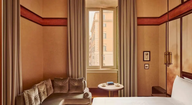 Deluxe Double room with Minerva Square view Grand Hotel De La Minerve