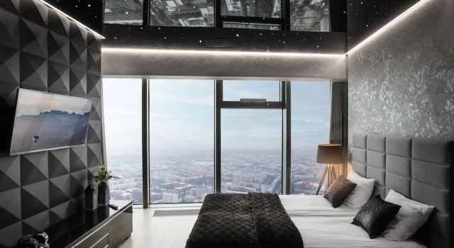 Двухместный люкс Premium 30th+ Floor Apartments in Sky Tower