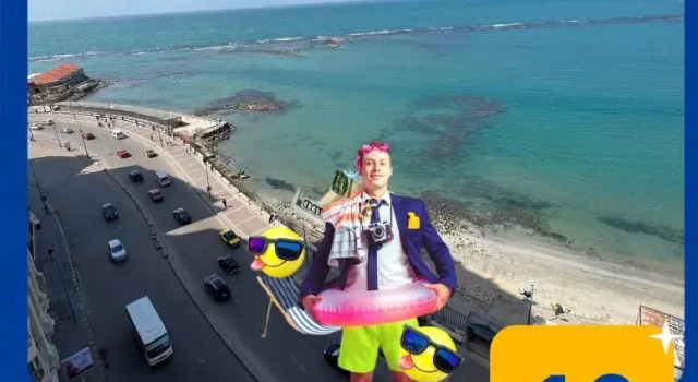 Appartamento con balcone e con parziale vista mare شقق بانوراما شاطئ الأسكندرية كود 3
