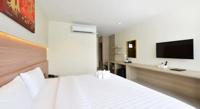 Номер Deluxe с балконом и с красивым видом из окна BS RESIDENCE Suvarnabhumi