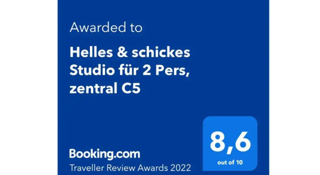 Апартаменты Helles & schickes Studio für 2 Pers, zentral C5