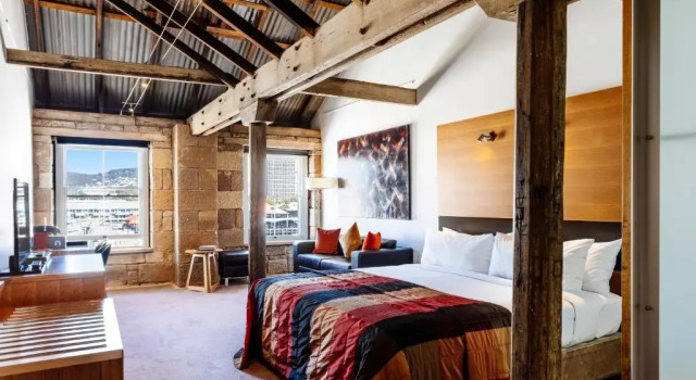 Двухместный номер Deluxe с видом на гавань The Henry Jones Art Hotel