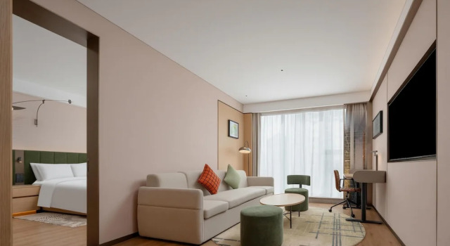 Двухместный люкс Deluxe Hilton Garden Inn Beijing Asian Games Village