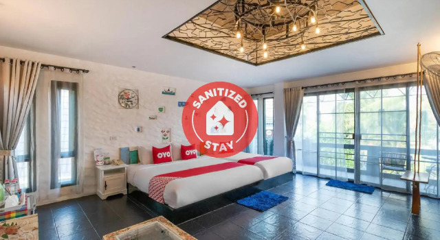 Кровать в общем номере Is Am O Chiang Mai Resort