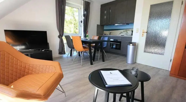 Ferienwohnung-9-im-Appartementhaus-Seeadler-Duhnen-mit-Strandkorb, Забронировать Апартаменты/квартира Апартаменты Куксхафен, рядом с Музей кораблей в Дунене, Апартаменты/квартира
