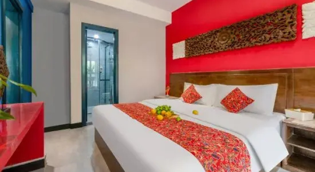 Семейный люкс Premium с 3 комнатами Xishuangbanna Weiqingcheng Garden Hotel (Gaozhuang Xishuangjing Starlight Night Market)
