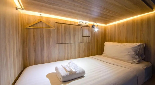 Двухместный номер Private CUBE Boutique Capsule Hotel at Chinatown