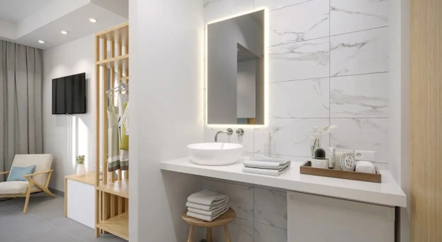Трёхместный номер Standard с балконом Poseidon Hotel and Apartments