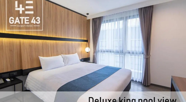 Двухместный номер Standard с видом на бассейн Gate43 Airport Hotel