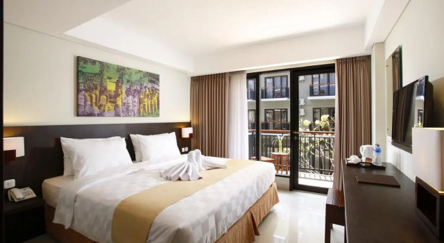 Двухместный номер Deluxe с видом на город Rofa Kuta Hotel - CHSE Certified