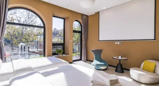 Семейный люкс с 3 комнатами Beijing Guoran Xiaozhu Private Tang Homestay