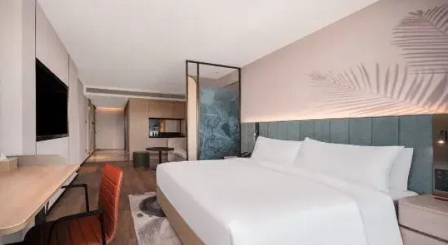Люкс Deluxe с балконом Hilton Garden Inn Zhoushan Mount Putuo