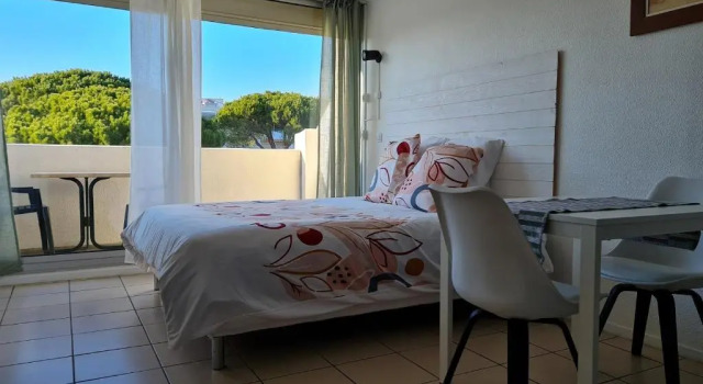 Studio climatisé 1 à 4 personnes vue mer, Book Apartment Le Grau-du-Roi Camargue