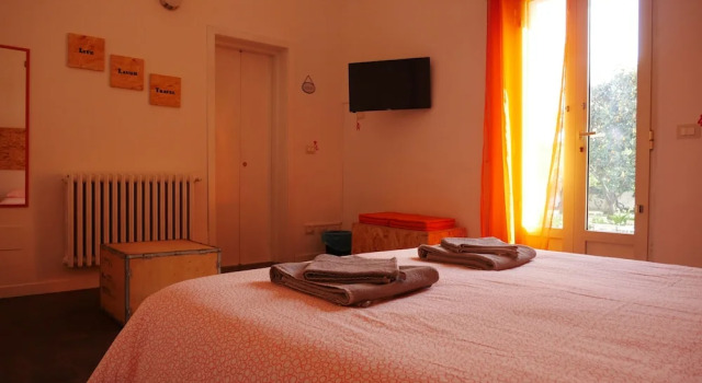 Deluxe dobbelt værelse med haveudsigt Urban Oasis Hostel