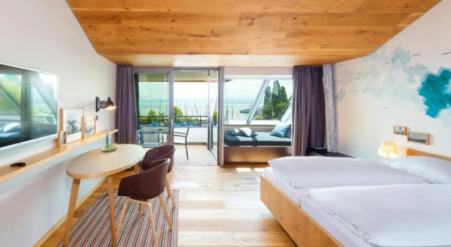 Двухместный номер Standard с балконом и с видом на озеро Hotel Seehof