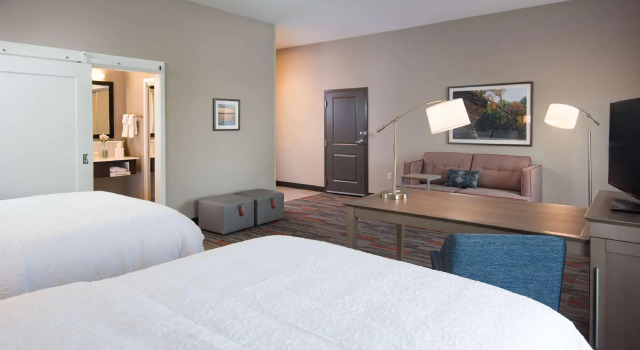 Четырёхместная студия Hampton Inn and Suites at Wisconsin Dells Lake Delton