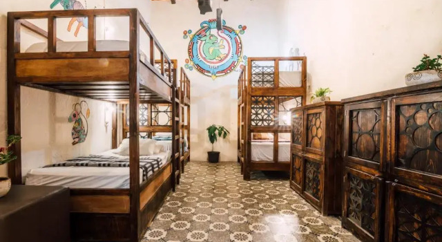 Кровать в общем номере Posada Vee Yuu - Hostel
