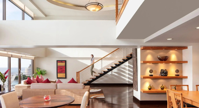 Standardní podkrovní apartmá pokoj 3 pokoje Dusit Beach Resort Guam