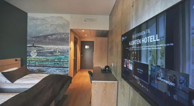 Standard- dobbelt værelse Hjorten Hotell Hitra