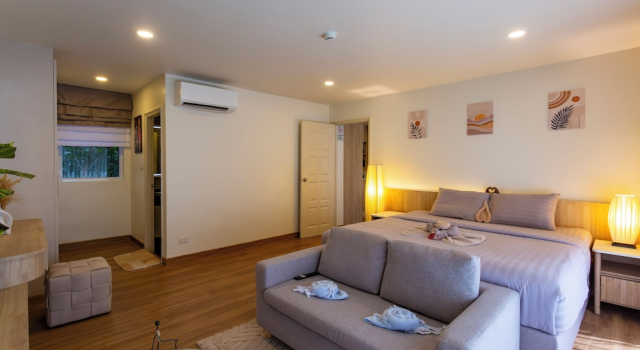 1BR Walk to Lamai Beach Sauna & Gym C264, Забронировать Апартаменты/квартира Апартаменты Ламаи-Бич, рядом с Ночной рынок Ламаи, Апартаменты/квартира