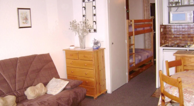 Studio in Montgenèvre, With Wonderful Mountain View, Balcony and Wifi