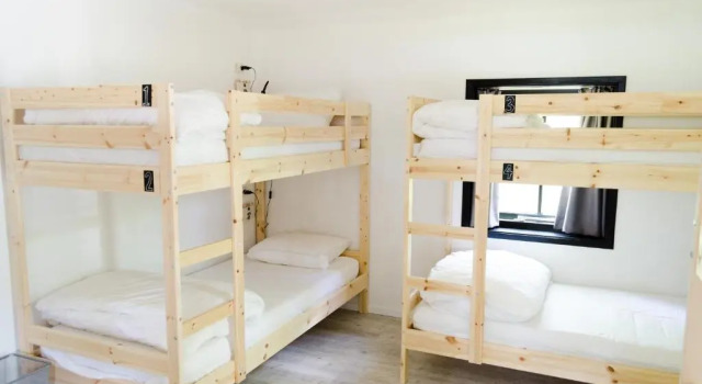 Кровать в общем номере The Black Sheep Hostel