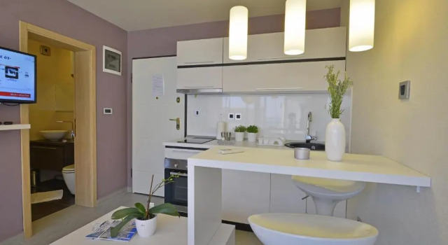 Апартаменты c 1 комнатой с балконом и с частичным видом на море Deluxe Apartments Primi