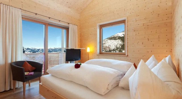 Двухместный номер Deluxe с балконом и с видом на горы Biohotel Mattlihüs