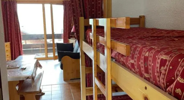 Studio Appartement Les Saissies 73620 Hauteluces, plein centre station, Savoie, Espace Diamant