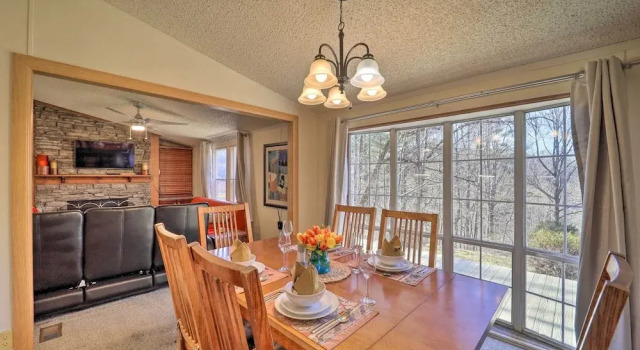 Коттедж Deck + 2 Fire Pits: Riverfront Spruce Pine Rental!