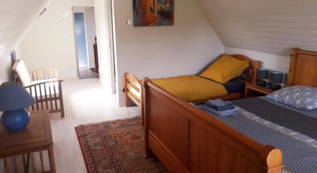 Трёхместный номер Standard с видом на горы Chambre d'hôtes L'Oustal