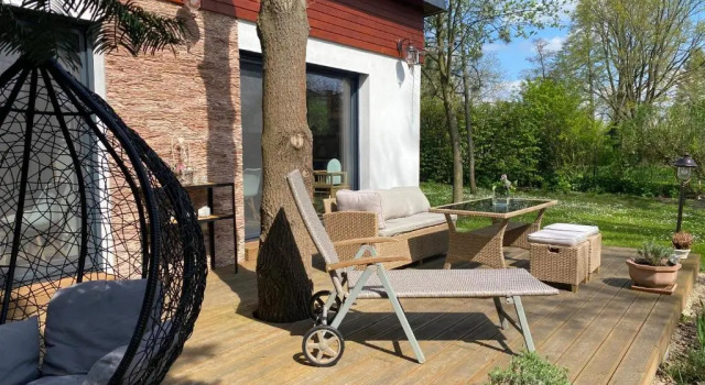 Бунгало Deluxe Wellness Vila EVIO Třeboň - sauna, vířivý bazén se slanou vodou
