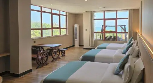 Трёхместный люкс Deluxe с видом на море Shangchuan Chuanyou Hotel