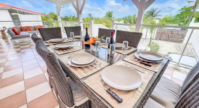 Villa Caribbean Star, 5 min walk from the beach, Reserva ahora Villa Hoteles en Orient Bay con piscina, Piscina