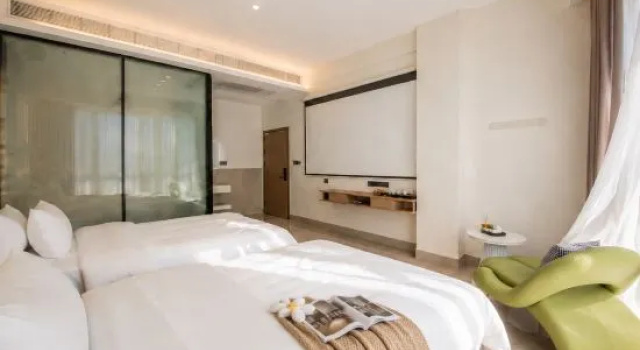 Люкс с 3 комнатами с балконом и с видом на море Meizhou Island Meiyu Morning Light Homestay (Meiyu Chaoyin Store)