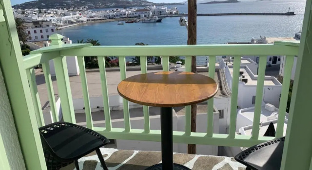 Двухместный номер Standard с видом на море Yalos Hotel Sunset view Mykonos town private rooms