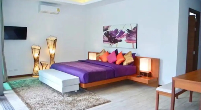 Вилла с 3 комнатами с балконом и с видом на бассейн Ka Villa : Peaceful 3 Bedrooms