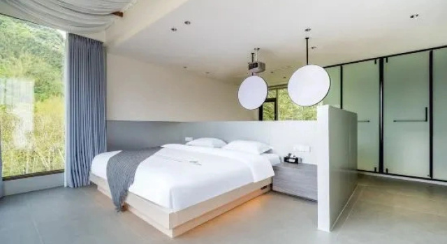 Люкс с красивым видом из окна Moon Bay Xingzhi Stream Luxury Wilderness Homestay