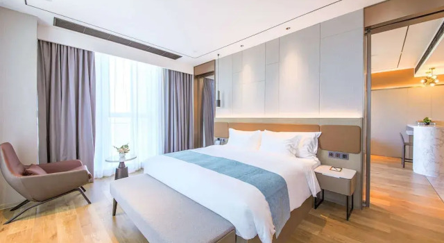 Deluxe Kahden hengen Sviitti kaupunkinäköala Howard Johnson By Wyndham Longxiang Hotel Ningbo