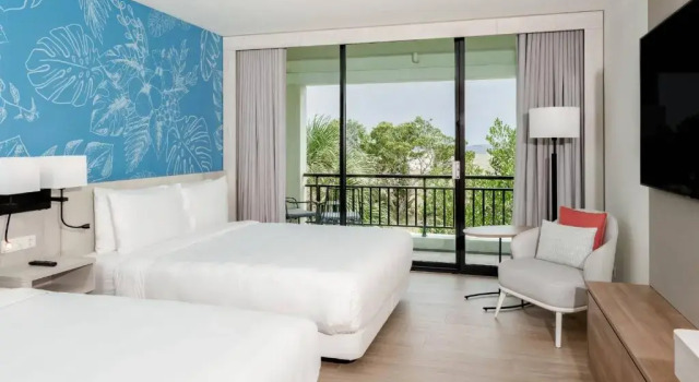 Двухместный номер with limited view Curaçao Marriott Beach Resort