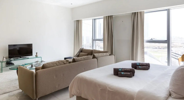 Luxury studio in the centre of DIFC, Забронировать Отель Район торговых центров , рядом с Дубайский аквариум