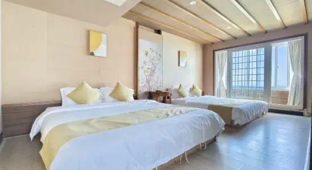 Люкс с 2 комнатами с красивым видом из окна Sea Breeze・Seaview Homestay (Yemeng Promenade, Sanya Bay Branch)
